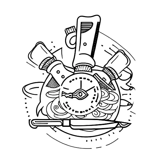 Culinary Inspired Sleeve With Chef Knife