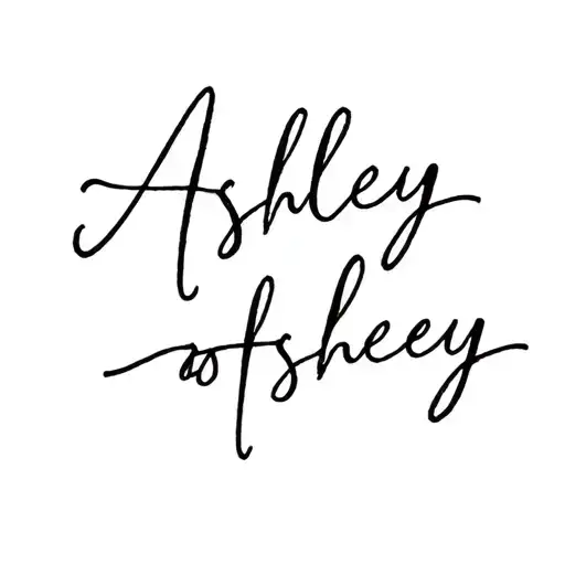 Ashley Fancy Script Surrounded