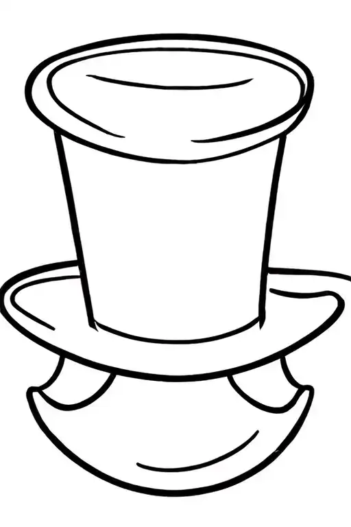 Outline Top Hat With The Ok Emoji