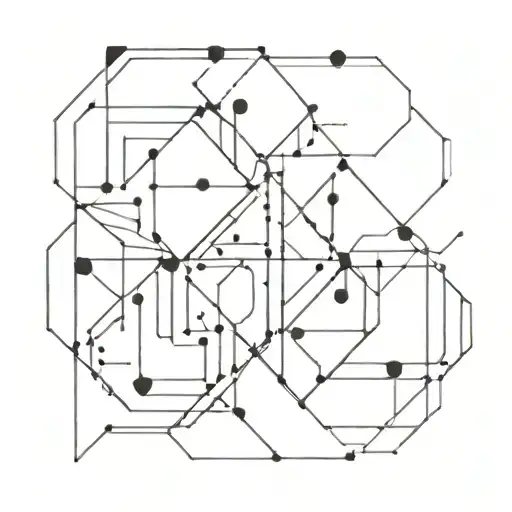 A Geometric Design Incorporating Binary Code Elements Representing Freedom For Life