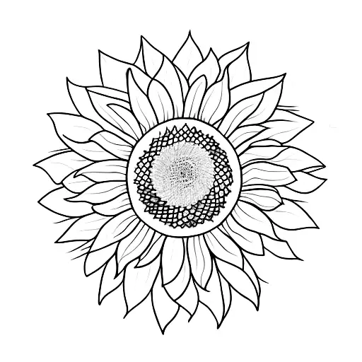 Sunflower With A Bird And Long Leaves