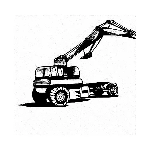 Mini Excavator Loading Kamaz