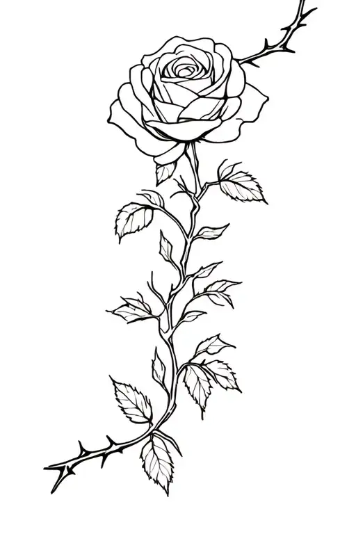 Roses And Thorns Intertwined Baby