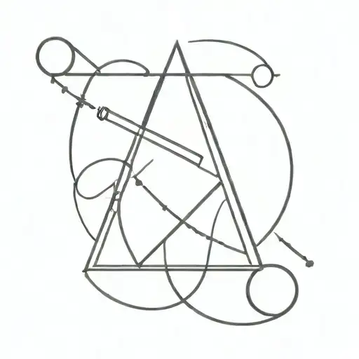 A Hacker Symbol Incorporated Into A Minimalist Linear Lettering Design