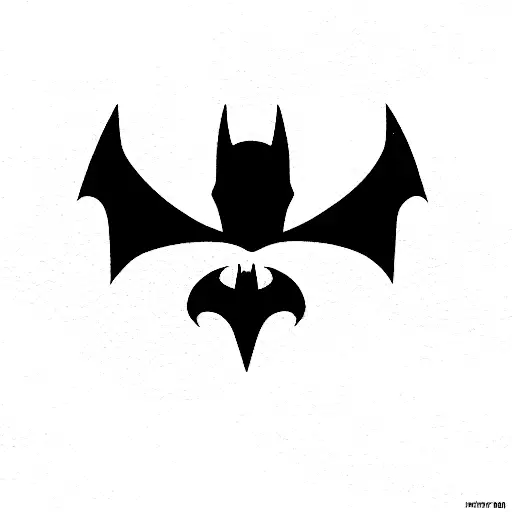 Fine Line Batman Bat Symbol