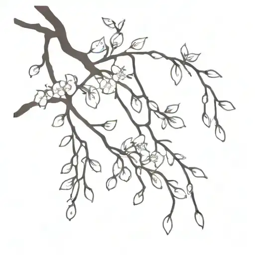 Weeping Cherry Tree Branch