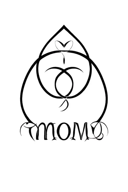 Triquetra Tattoo For Mom And Daughter Design