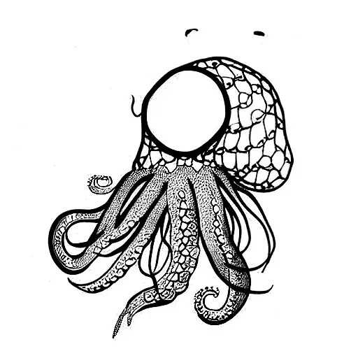 Lace And Pearl Garter Octopus