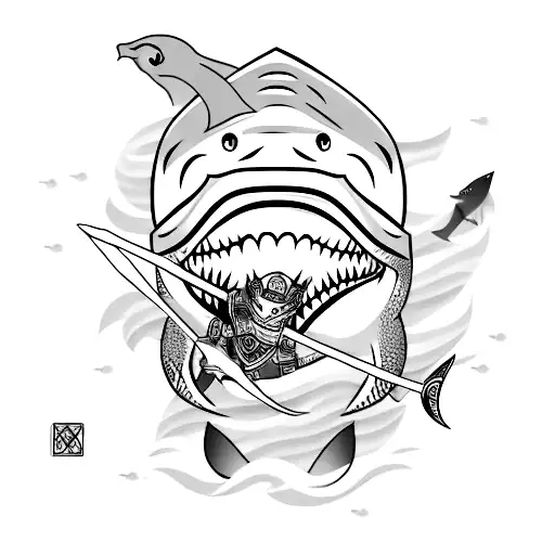Shark In A Samurai Armor