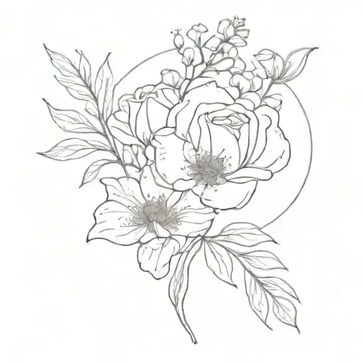 Birth Flower Bouquet July November February