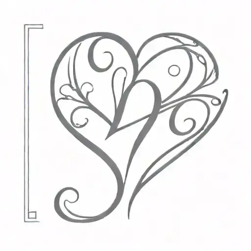 Heart With Initial 'D'