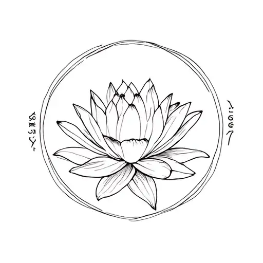 Water Lily And Gemini Zodiac Sign