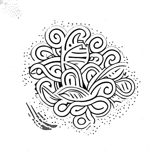 Italian Postage Stamp With A Violet And Marigold