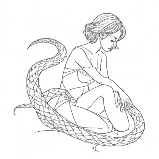 Female With Snake
