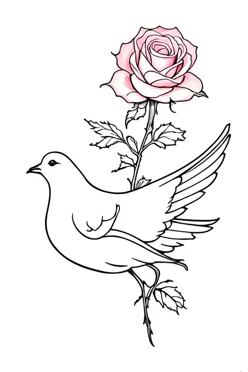 Dove A Rose And A Roman