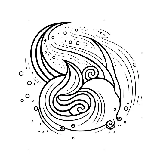 Crescent Moon With Water