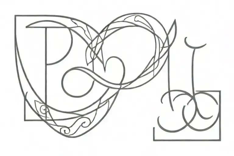 Infinite Sign With Om Symbol And Letter N Letter Together