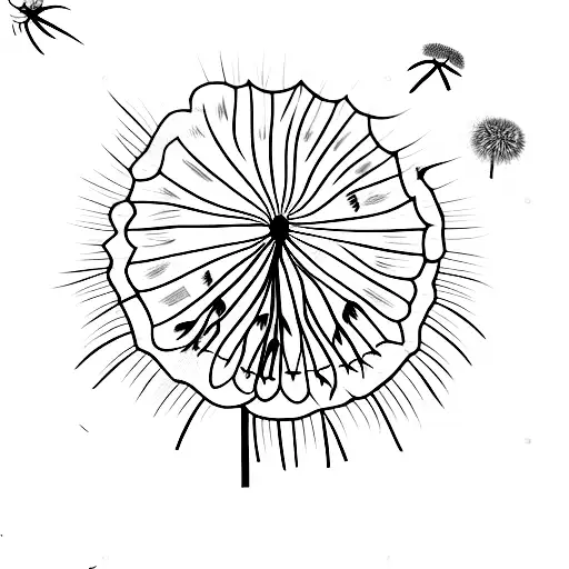 Bible Verse With Dandelion Turning Into Birds