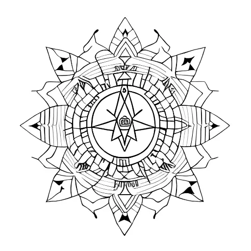 Egypt Deer Tree Lotus Stars