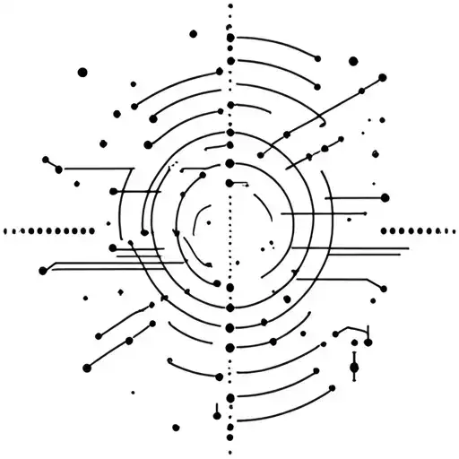 A Minimalist Outline Of The Milky Way Galaxy With A Subtle Nod To Electrical Circuits