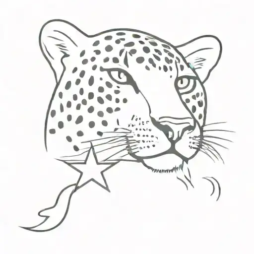 Star With Leopard Patern