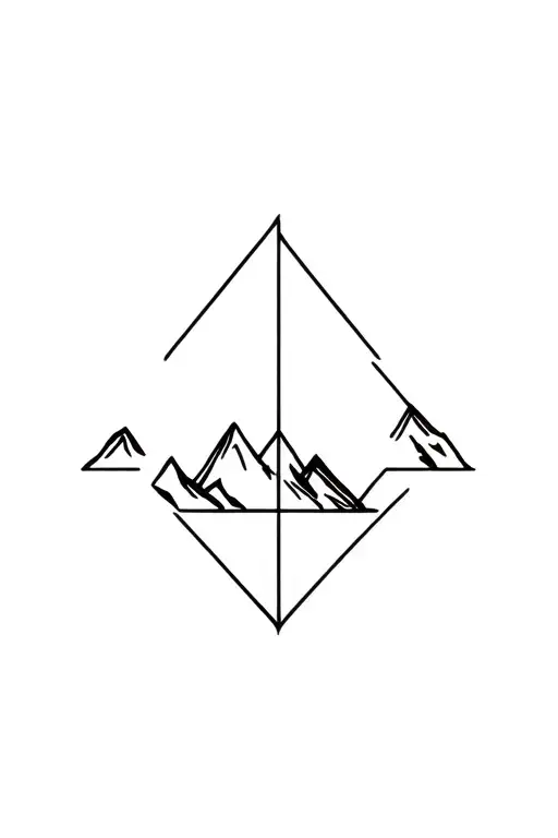 Mountains Incorporating Unclosed Delta Symbol