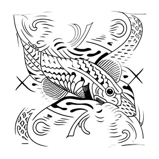 Koi Fish Playing Cards 2 Hearts 7 Clubs