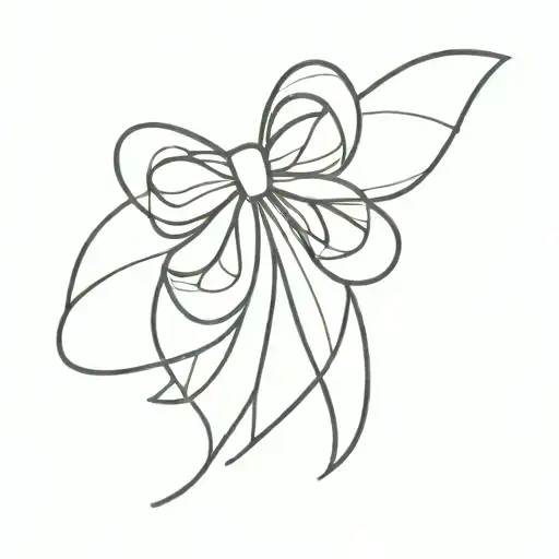 Dainty Bow With Number 118