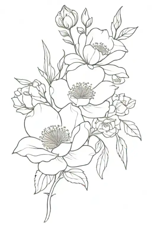 Birthflowers July October Birth Flower Bouquet