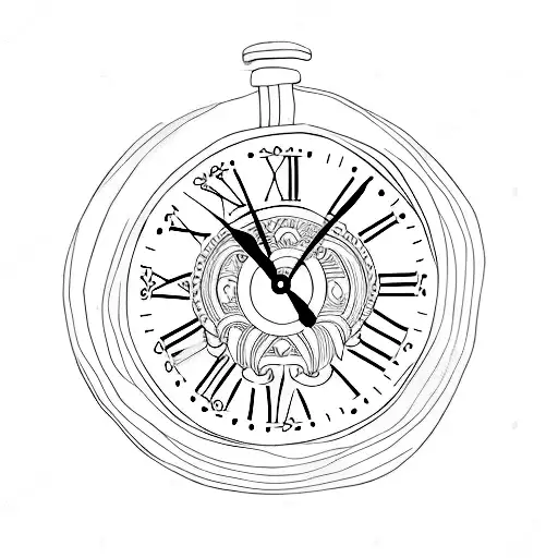 Dove Carrying A Clock