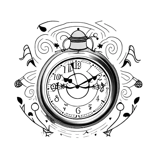 A Clock Melting Like The Mad Hatter's Tea Party