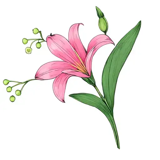 Pink Guinea Pig Paw Lily Of The Valley