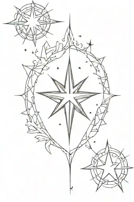 North Star And Real Human Heart