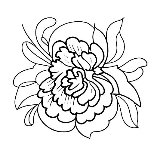 Carnation With Angel Above