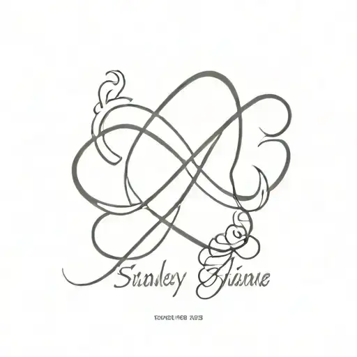 Infinity Symbol With The Names Stanley And Jasmine