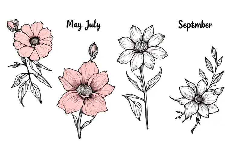 Birth Flowers May July September