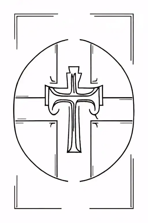 Egyptian Cross With Initial Cnik