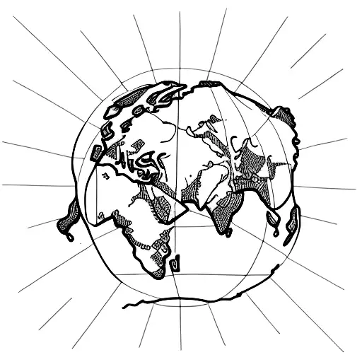 A World Map With A Dotted Line Representing All The Places You've Traveled