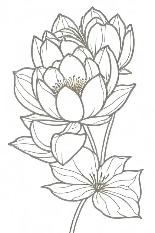 Fourth Of July Water Lilly Male Minimalist