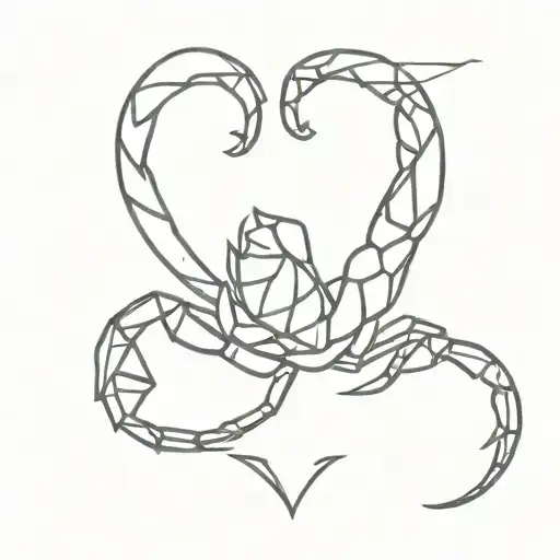 Scorpion In The Shape Of A Heart