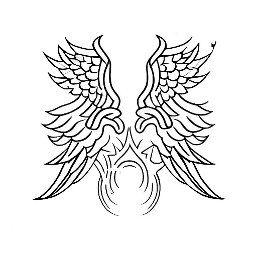 Star With Wings And Halo