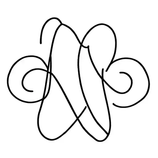 A Initials Intertwined Symbolizing The Client's Love