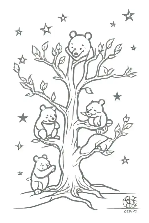 Winnie The Pooh & Family Tree