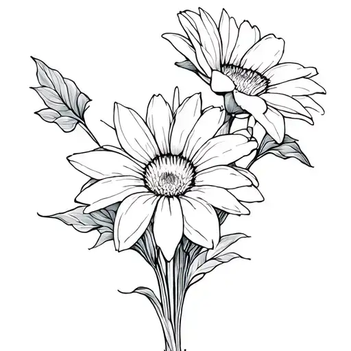 Bouquet Of Morning Glory Daisy Water Lily