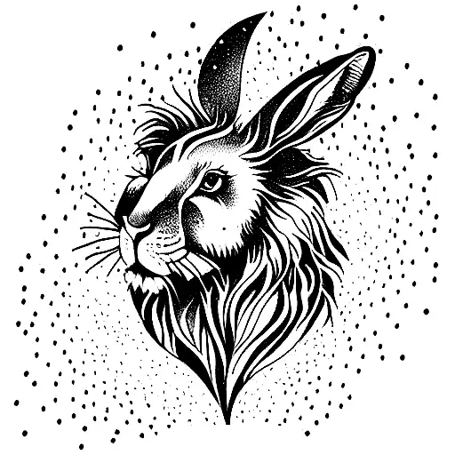 Rabbit Lion Galaxy Aesthetic