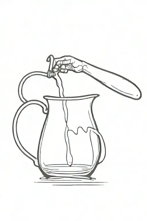 Black Male Pouring Water Out Of Jug Inspired