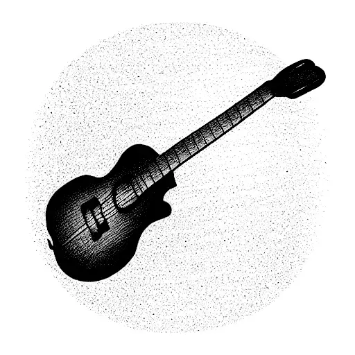 Guitar With Lavender