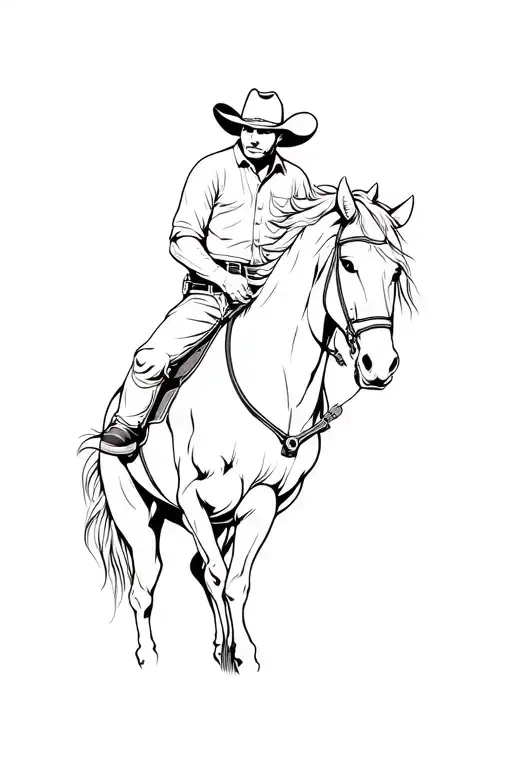 Fine Line Cowboy On Hoarse