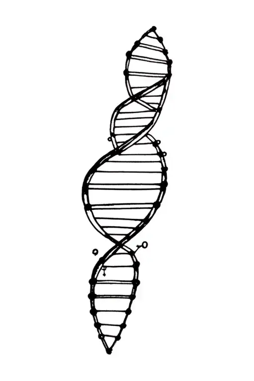 Dna Helix Connecting Atoms Bohr Model
