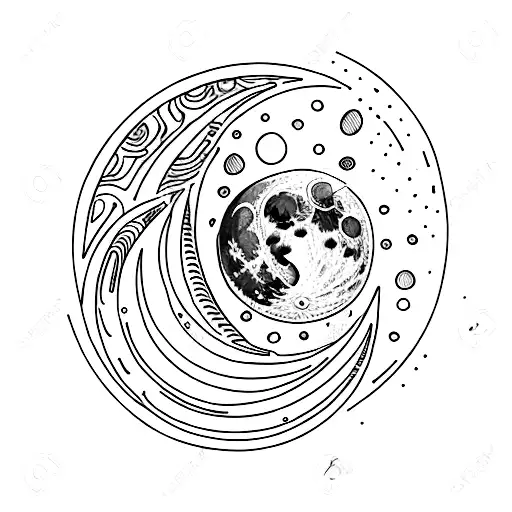 The Moon Over The Ocean